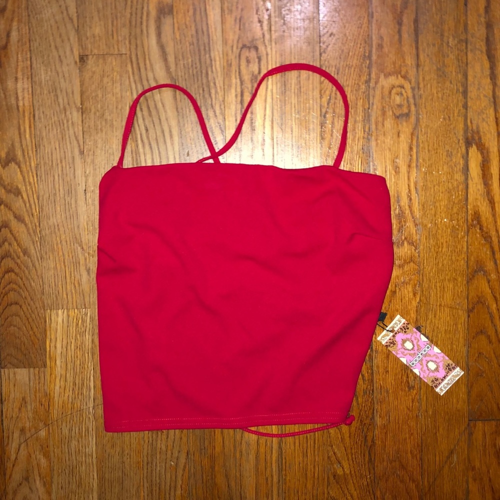 Boohoo Back Spaghetti Strapped Top